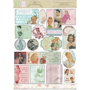 Naklejki Prima Marketing Cardstock Retro C'est la Vie